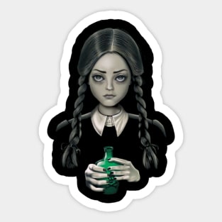 Little cute girl Sticker